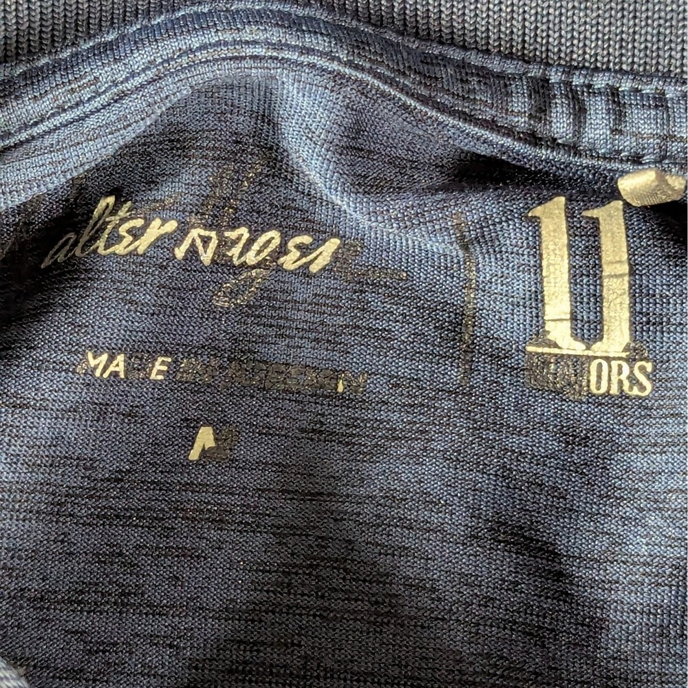 Walter Hagen Mens Majors Space Dye Golf Polo Shirt Size M Blue Short Sleeve - Picture 4 of 10